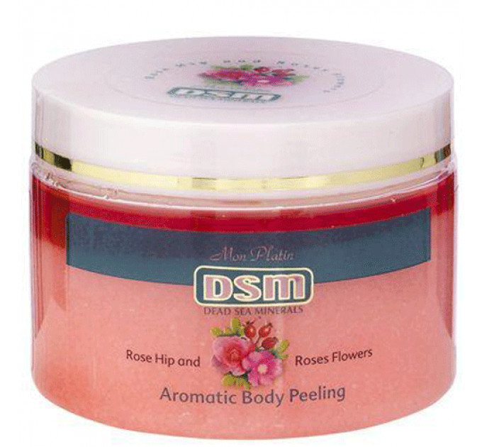 Mon Platin DSM Aromatic body peeling Rose Hip & Roses Flowers масляно-солевой пилинг 